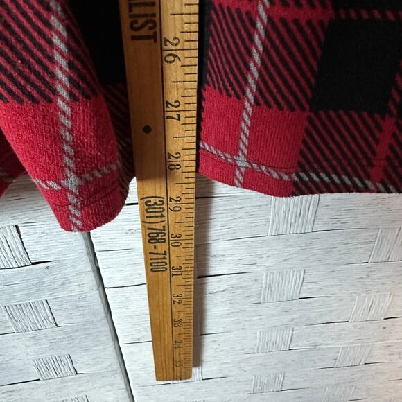 Quacker factory women’s zip up plaid sweater embroidered electric grandma - Picture 9 of 11